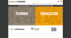 Desktop Screenshot of englishbusiness.de